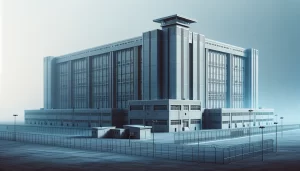Illustration of federal Prison exterior