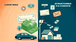 illustration on difference between lump sum and structured payment in Personal Injury