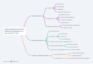 Infographic on the personal injury settlement process